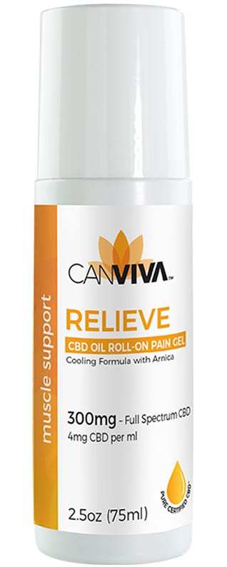 Canviva RELIEVE CBD Oil Roll-On Pain Gel