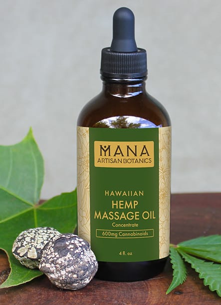 Mana Artisan Botanics Hemp Massage Oil Concentrate