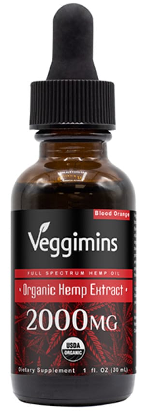 Veggimins USDA Organic Hemp Oil with Hemp Extract